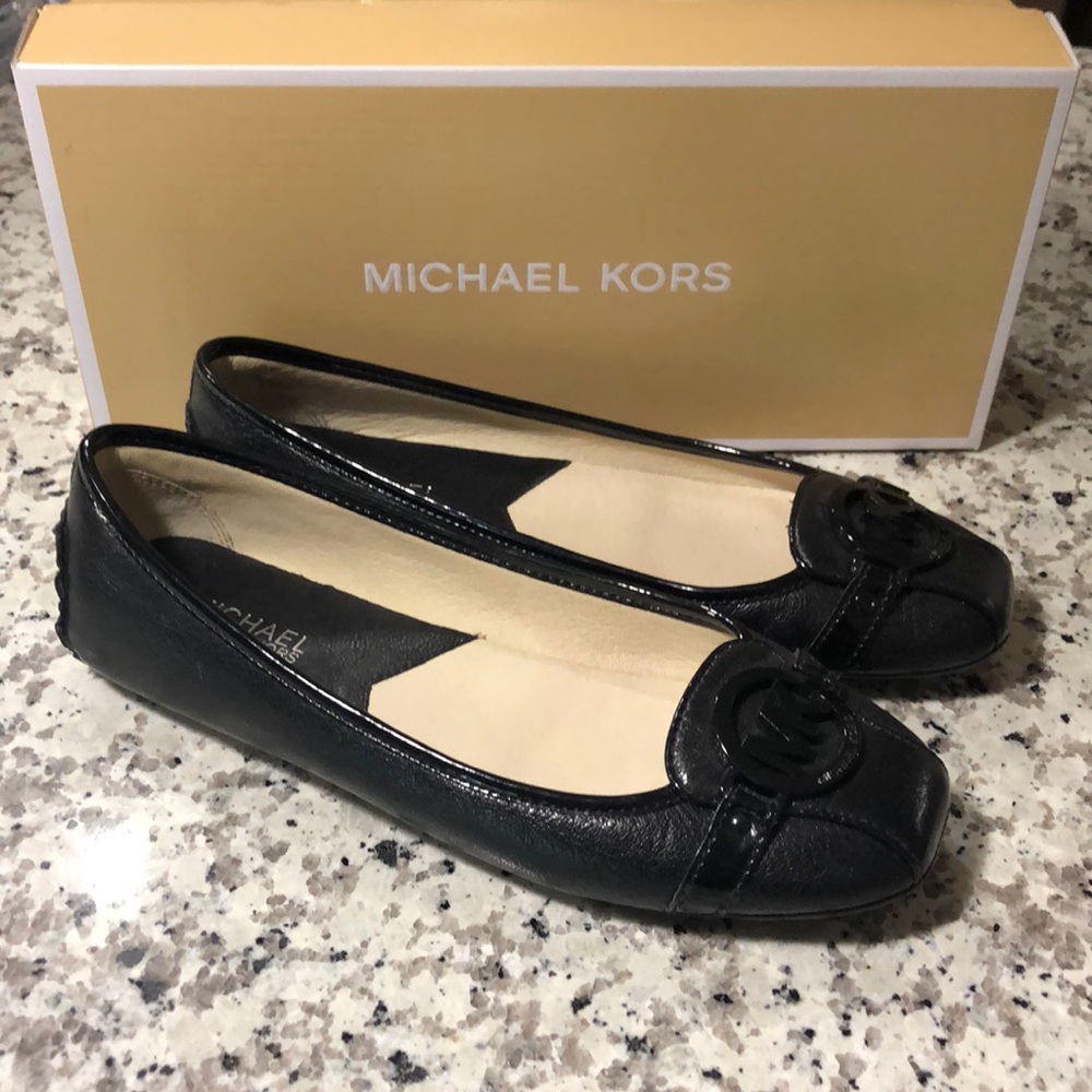 MICHAEL KORS FULTON MOC BLACK SZ 8.5